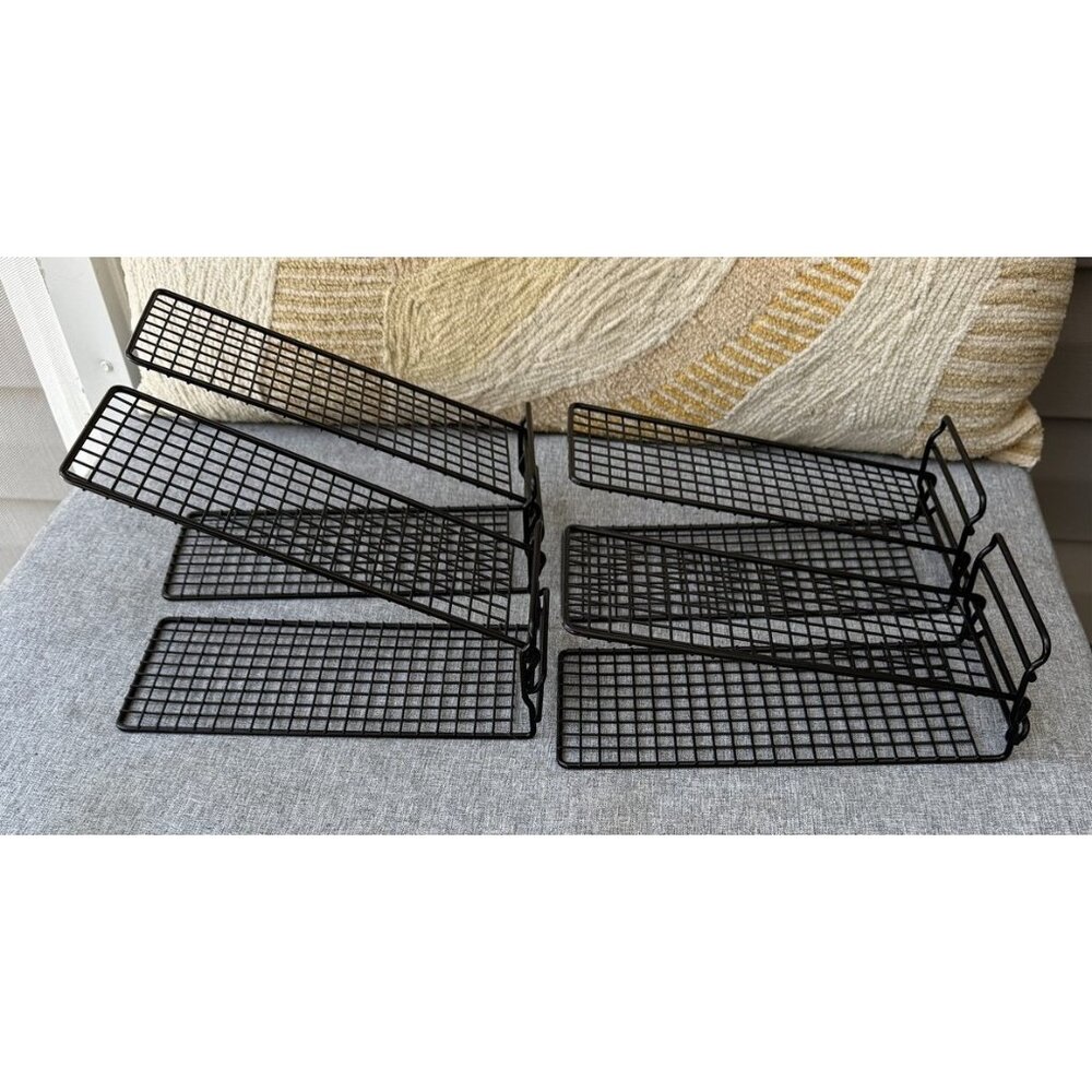 Set Of 2 Ikea Shoe Organizer Skostall Black Metal Shoe Storage